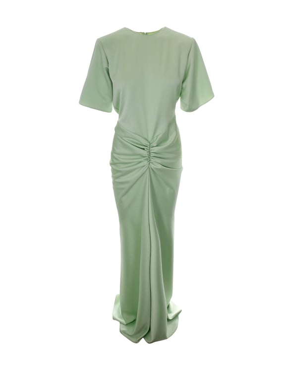 The Andamane Maxi Dress with Pronounced Shoulders