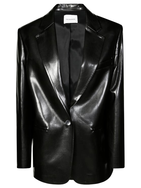 The Andamane Tailored Black Blazer with Classic Lapel and Structured Fit