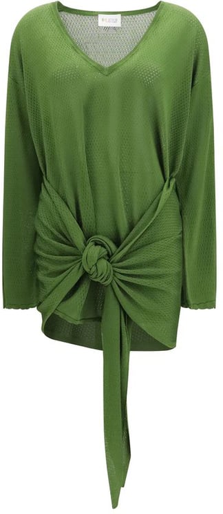 The Attico The Attico Bicolor Viscose Casual Dress