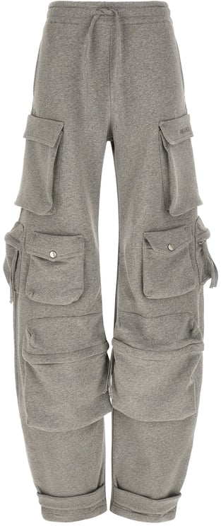 The Attico The Attico Gray Cotton Cargo Pants
