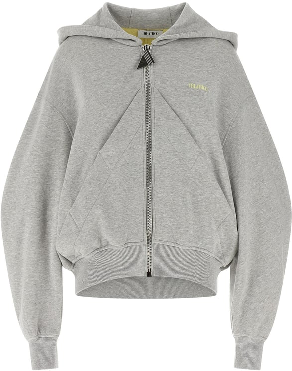 The Attico The Attico Gray Cotton Sweatshirt
