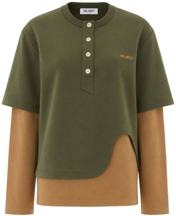 The Attico T-Shirts And Polos Green