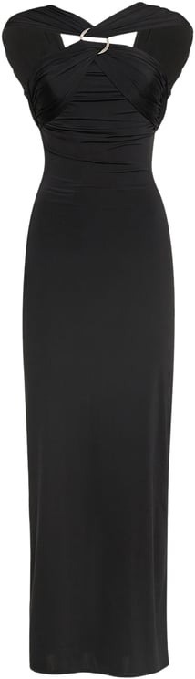 The Attico Elegant long black dress