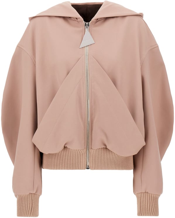 The Attico The Attico Antiqued pink wool oversize bomber