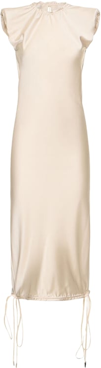 The Attico Elegant long cream dress
