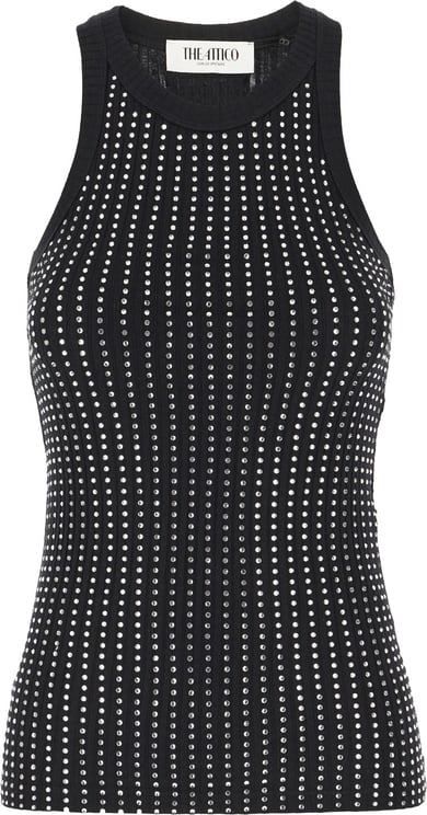 The Attico The Attico Black cotton top