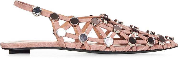 The Attico Flat Shoes Beige