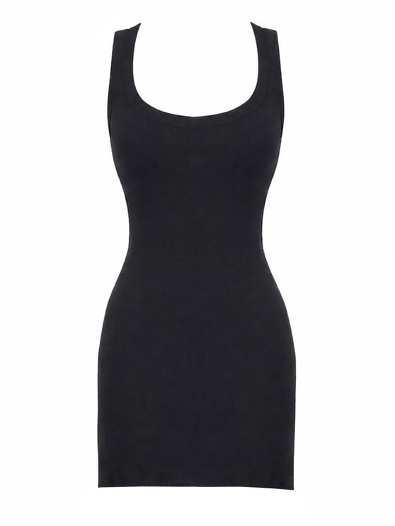 The Attico Viscose Blend Strappy Back Mini Dress