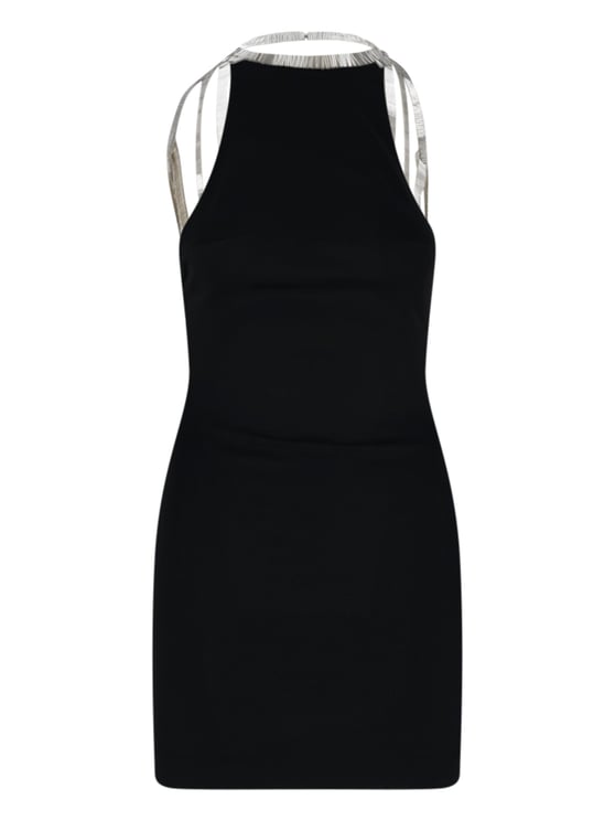 The Attico Mini Sequin Dress – Black