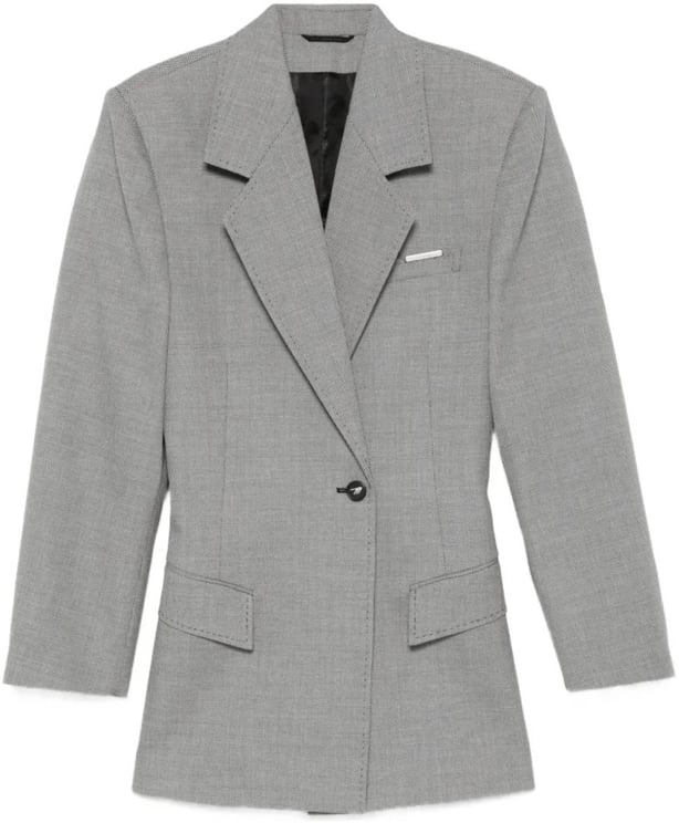The Attico Blazer White/black