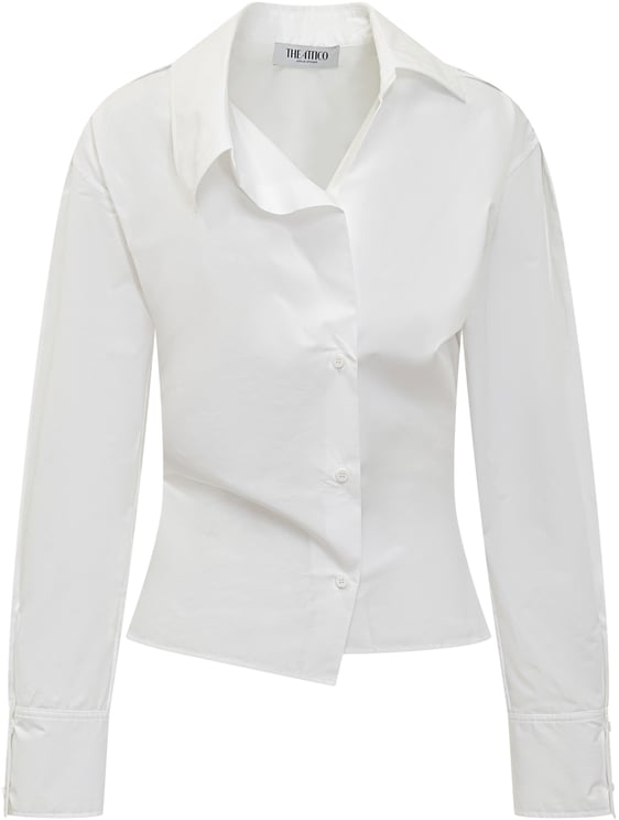 The Attico Camicia Aderente con Chiusura Asimmetrica
