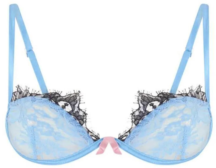 The Attico Bra Dusty Blue