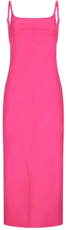 The Attico Midi Dress Neon Pink