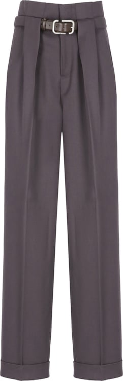 The Attico Trousers Purple