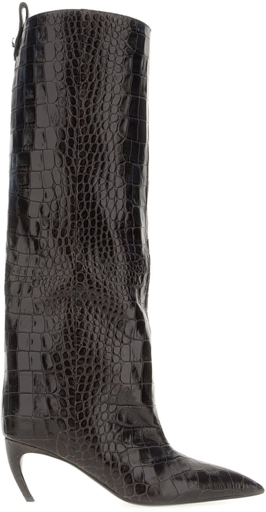The Attico The Attico Dark brown leather boots