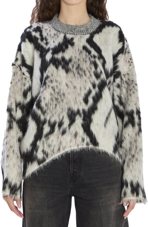 The Attico Python-print sweater
