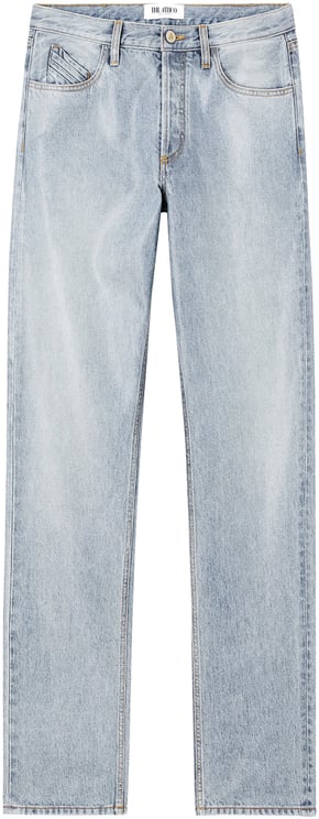 The Attico Sky Blue Long Pant Cotton Jeans