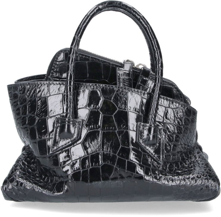 The Attico Brown La Passeggiata Crocodile Leather Bag