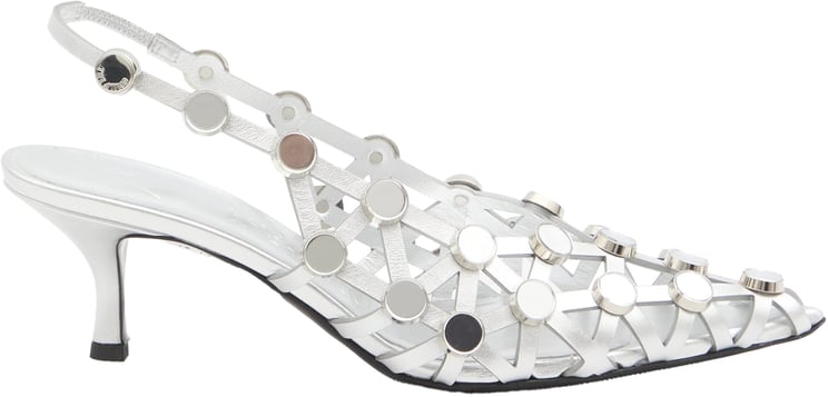 The Attico Grid slingback