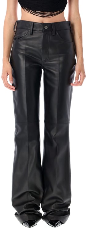 The Attico Leather Pant Nero