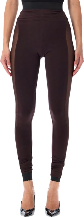 The Attico Leggins Dark Brown