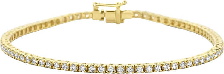 The House Of Blinckers THOB Armband 40.27326 14k Geelgoud Tennis met 2.00crt G SI Labgrown Diamant 2.3mm 17.5cm
