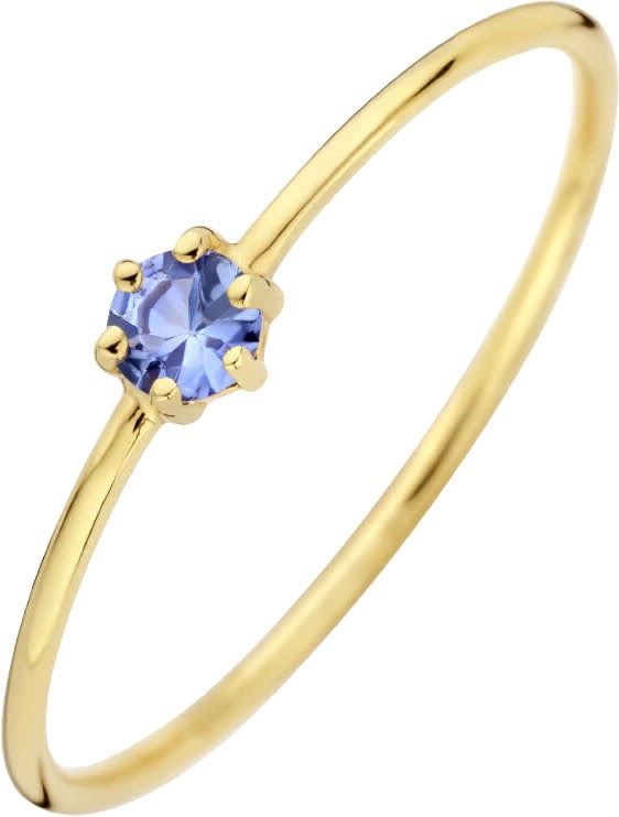 The House Of Blinckers THOB Ring 40.27676/16.5 14k Geelgoud met 0.108crt Tanzaniet 4mm Maat 16.5 (December)