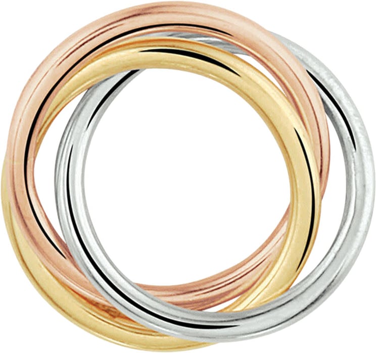 The House Of Blinckers THOB Hanger 43.00554 14k Tri-color Goud Trinity 10mm