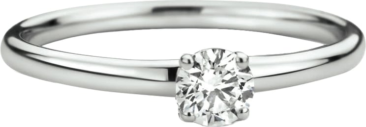 The House Of Blinckers THOB Ring 46.00122 14k Witgoud met 0.25crt G SI Briljant geslepen Labgrown Diamant Maat 54
