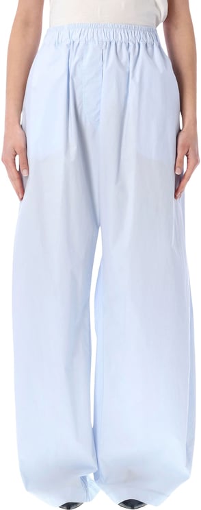 The Latest Dora Elastic Band Pant Blu