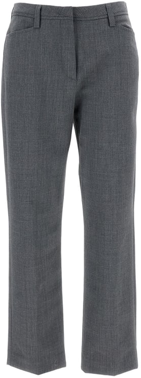 The Latest High-Waisted Blue Trousers With Relaxed Silhouette
