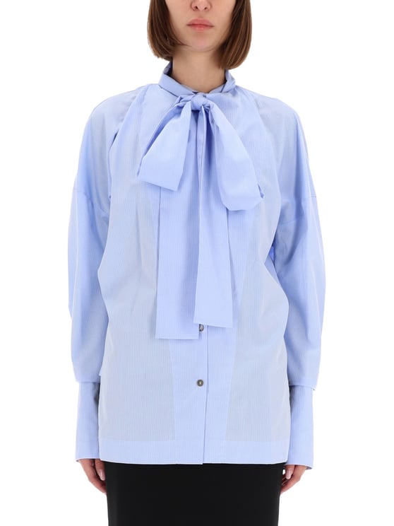 The Latest Cecilia Light Blue Bow Shirt