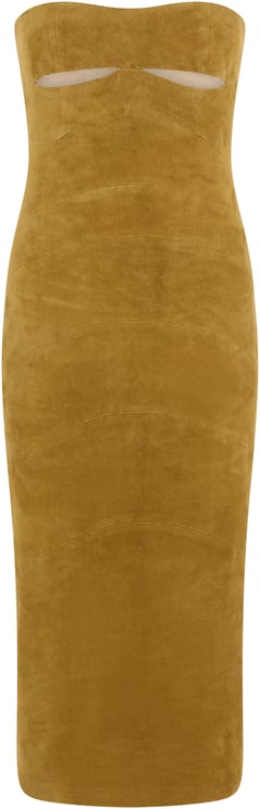 The Mannei Midi dress in suede