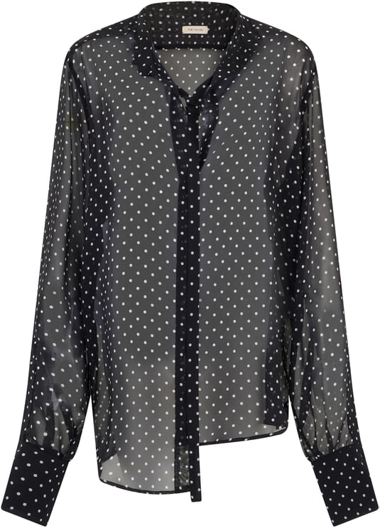 The Mannei Silk shirt with polka dots