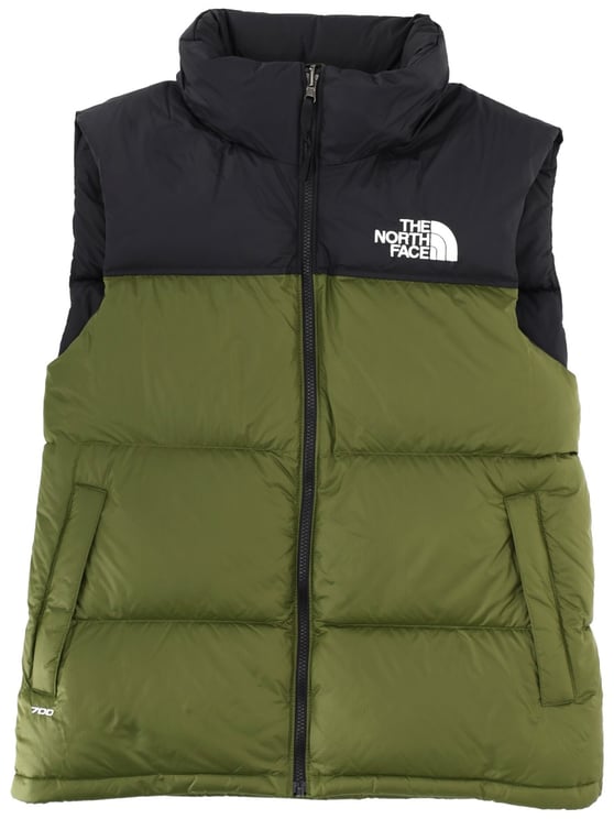 The North Face Black Olive Green Lower Vest