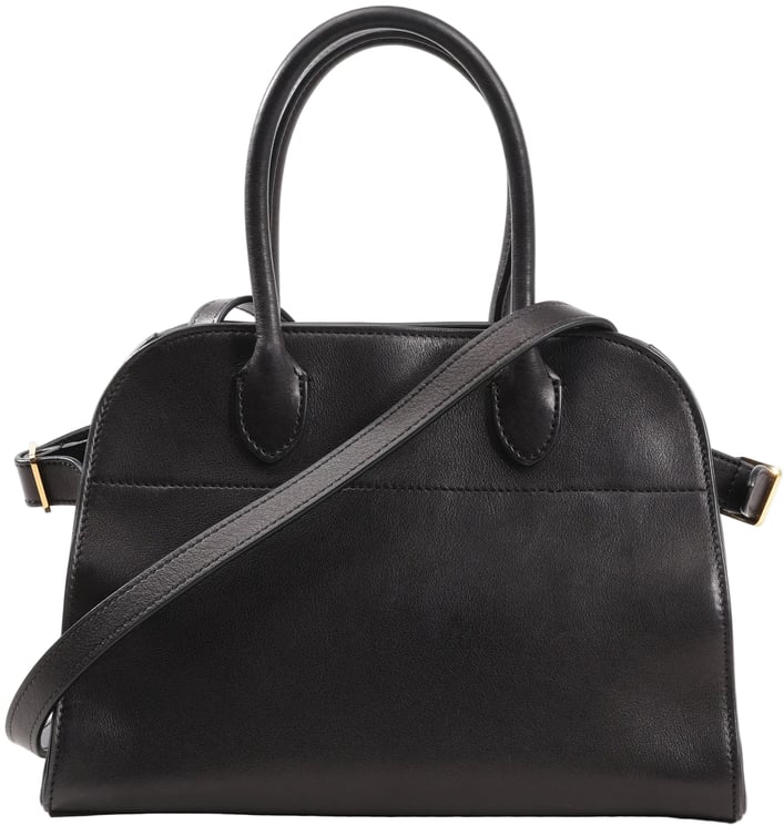 The Row The Row Soft Margaux 10 Leather 2Way Handbag in Black