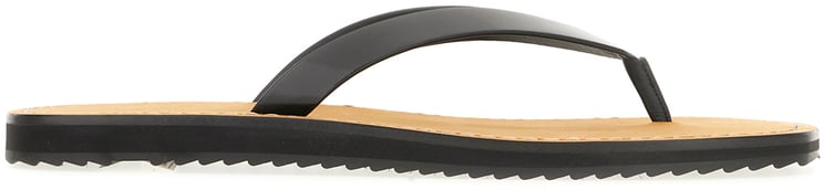 The Row The Row Two-tone leather City thong sandals