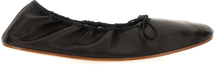 The Row The Row Black nappa leather ballerinas