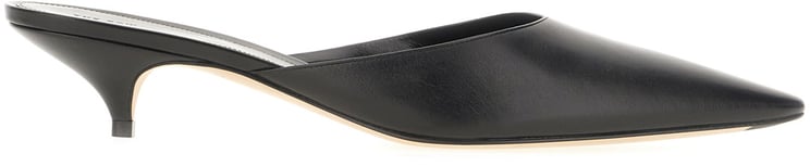 The Row The Row Black leather Liisa Kitten mules