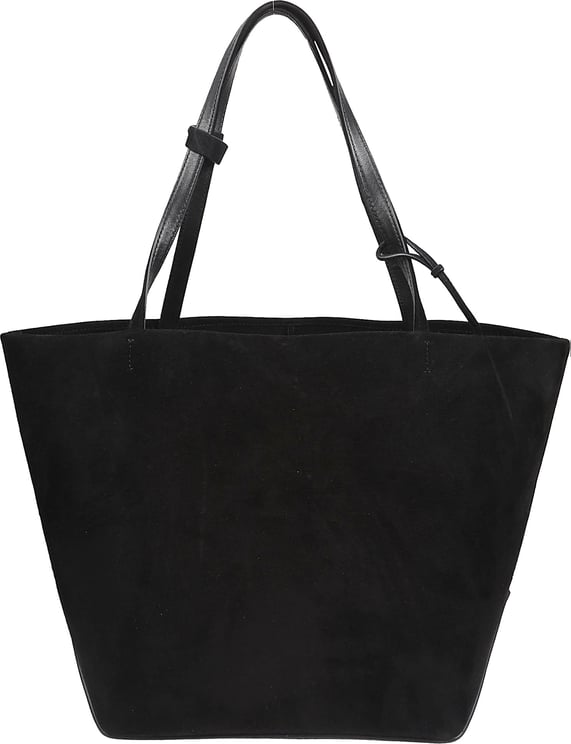 The Row Black Park Tote Matte Handbag