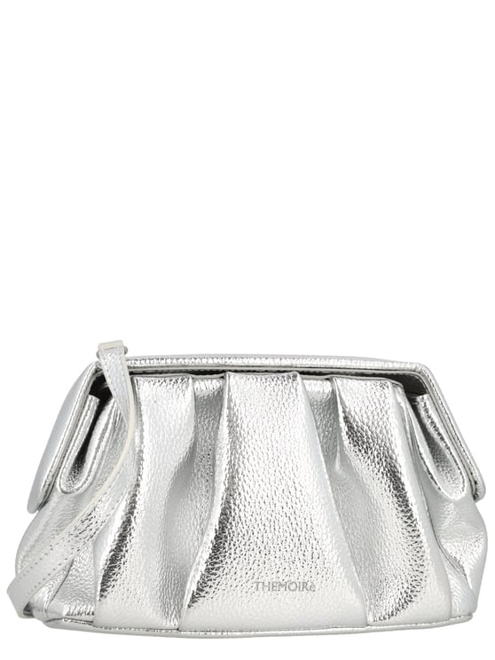 Themoirè Athena Pleated Metallic Frame Handbag