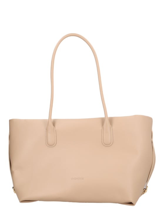 Themoirè Beige Tallia Matte Finish Tote Bag