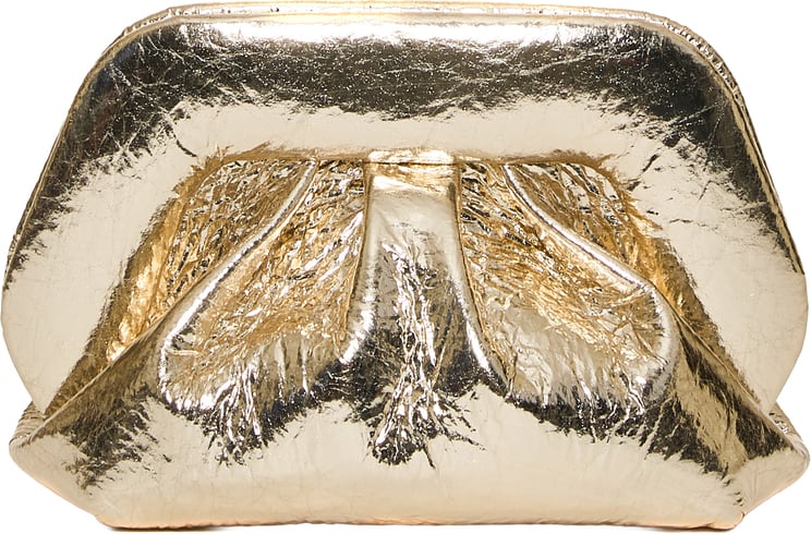 Themoirè Clutch Specchio Oro