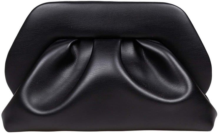 Themoirè Themoirè vegan fabric clutch bag color black