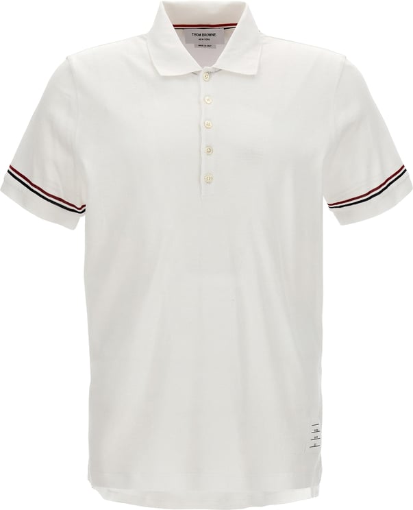 Thom Browne Thom Browne White Cotton Polo Shirt