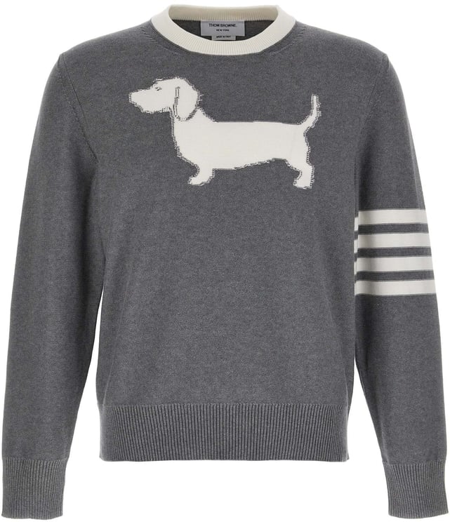 Thom Browne Thom Browne Gray Cotton Cardigan