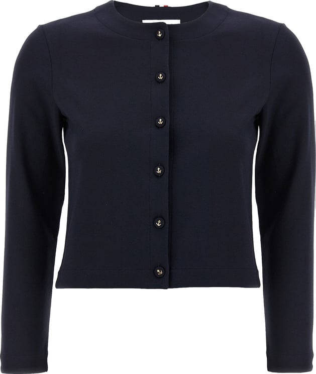 Thom Browne Thom Browne Blue Viscose Cardigan