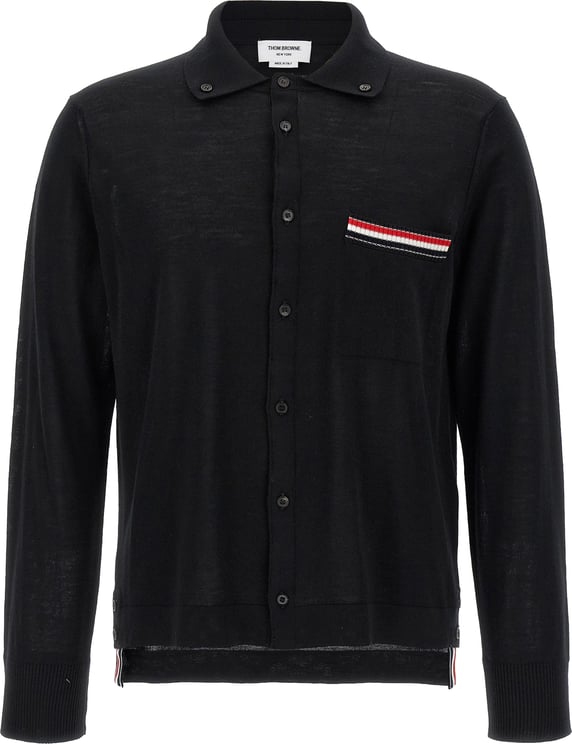 Thom Browne Thom Browne Black Virgin Wool Cardigan