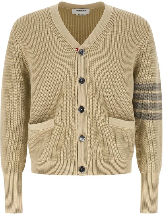Thom Browne Thom Browne Beige Cotton Cardigan