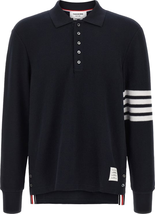 Thom Browne Thom Browne Blue Cotton Polo Shirt